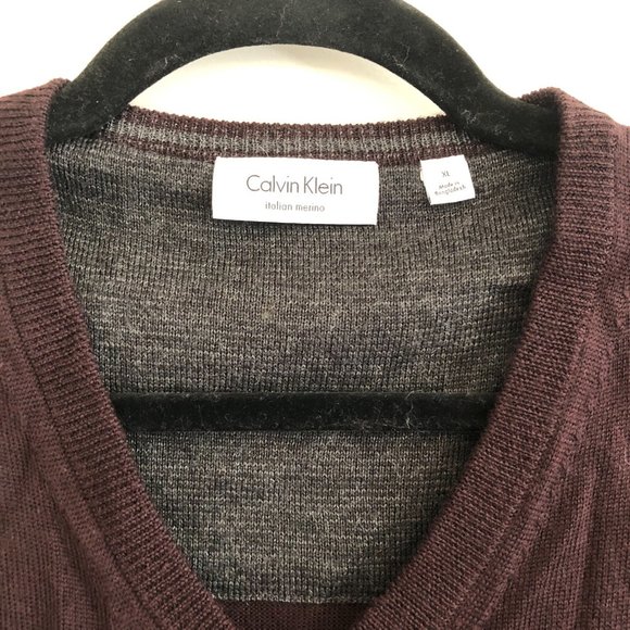 Maroon Calvin Klein Sweater - Picture 3 of 3